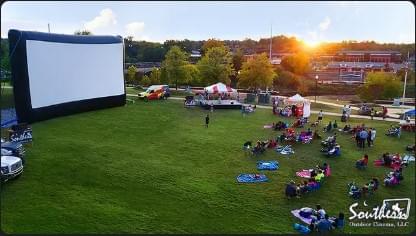 Large audience outdoor screening